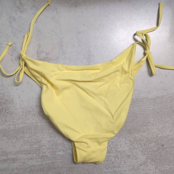 NWT Andie The String Bottom Zest Yellow Side Tie Bikini Swimwear XL - Picture 3 of 10